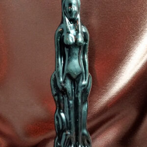 black female figural hoodoo rootwork candle