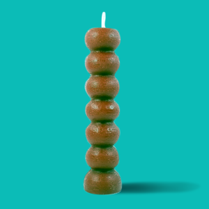 brown 7 knob hoodoo spiritual image candle