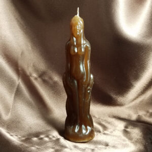 brown female figural candle hoodoo
