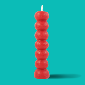 red 7 knob hoodoo spiritual image candle