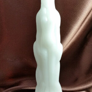 white female figural candle