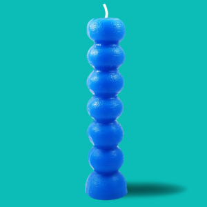 blue 7 knob hoodoo spiritual image candle