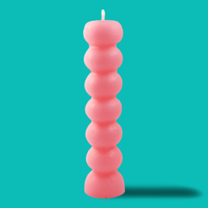 pink 7 knob hoodoo spiritual image candle