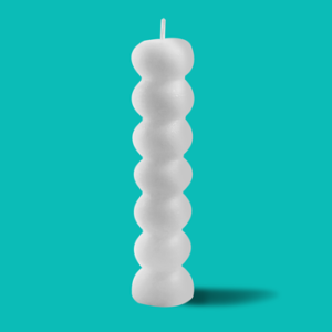 white 7 knob hoodoo spiritual image candle