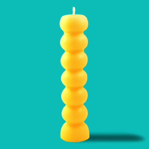 yellow 7 knob hoodoo spiritual image candle